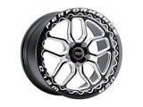 WELD Performance Laguna Beadlock Gloss Black Milled Wheel; Rear Only; 17x10; 50mm Offset (10-14 Mustang)