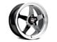 WELD Performance Laguna Drag Gloss Black Milled Wheel; Front Only; 17x5 (10-14 Mustang)