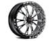 WELD Performance Belmont Drag Beadlock Gloss Black Milled Wheel; Rear Only; 18x10 (11-23 RWD Charger, Excluding Widebody)
