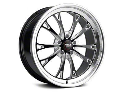 WELD Performance Belmont Gloss Black Milled Wheel; 20x9 (11-23 RWD Charger, Excluding Widebody)