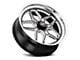 WELD Performance Laguna Drag Gloss Black Milled Wheel; Front Only; 20x5 (11-23 RWD Charger, Excluding Widebody)