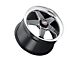 WELD Performance Ventura Drag Gloss Black Milled Wheel; Rear Only; 17x10 (11-23 RWD Charger, Excluding Widebody)