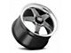 WELD Performance Ventura Drag Gloss Black Milled Wheel; Front Only; 18x8 (11-23 RWD Charger, Excluding Widebody)
