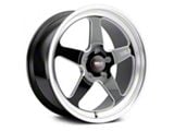 WELD Performance Ventura Drag Gloss Black Milled Wheel; Rear Only; 17x10; 50mm Offset (24-25 Mustang)