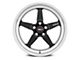 WELD Performance Laguna Drag Gloss Black Milled Wheel; Front Only; 17x5 (94-98 Mustang)