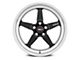 WELD Performance Laguna Drag Gloss Black Milled Wheel; Front Only; 18x5 (99-04 Mustang)