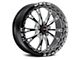 WELD Performance Belmont Drag Beadlock Gloss Black Milled Wheel; Rear Only; 18x10 (08-23 RWD Challenger, Excluding Widebody)