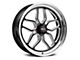 WELD Performance Laguna Drag Gloss Black Milled Wheel; Rear Only; 17x10 (06-10 RWD Charger)