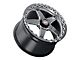 WELD Performance Ventura Beadlock Gloss Black Milled Wheel; Rear Only; 18x10 (11-23 RWD Charger, Excluding Widebody)