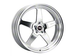 WELD Street Performance Ventura Gloss Silver Machined Wheel; 20x9; 20mm Offset (11-23 RWD Charger, Excluding Widebody)