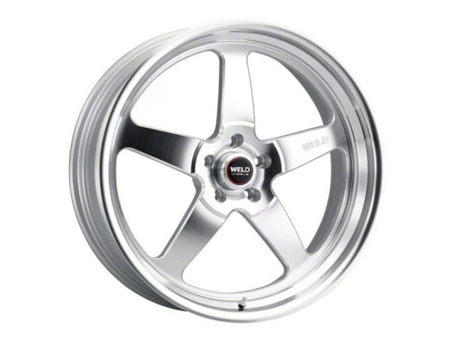 WELD Street Performance Ventura Gloss Silver Machined Wheel; 20x9 (11-23 RWD Charger, Excluding Widebody)