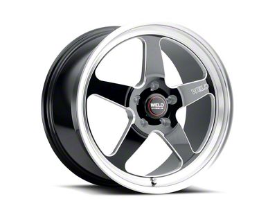 WELD Street Performance Ventura Gloss Black Milled Wheel; 18x8.5 (21-24 Mustang Mach-E, Excluding GT)