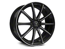 White Diamond W3195 Gloss Black Machined Wheel; 18x8; 20mm Offset (11-23 RWD Charger w/o Brembo, Excluding Widebody)