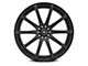 White Diamond W3196 Matte Black Wheel; 22x9 (11-23 RWD Charger, Excluding Widebody)