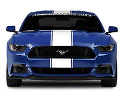 SEC10 Super Snake Style Stripes; White (15-23 Mustang)