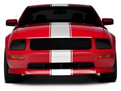 SEC10 Super Snake Style Stripes; White (05-14 Mustang)