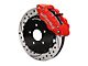 Wilwood Forged Narrow Superlite 6R Front Big Brake Kit with 13.06-Inch Drilled and Slotted Rotors; Red Calipers (97-13 Corvette C5 & C6)