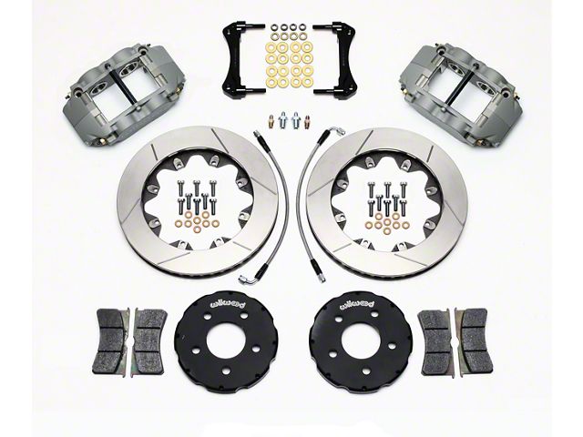 Wilwood Superlite 4R Front Big Brake Kit; Anodized Gray Calipers (94-04 Mustang)