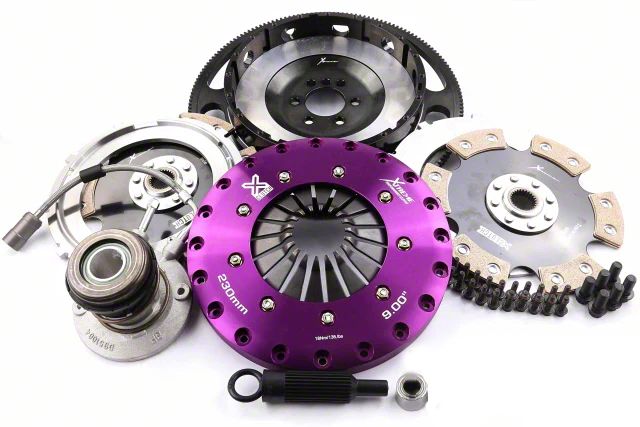 X-Clutch Corvette 9-Inch Twin Solid Ceramic Disc Clutch Kit with ...