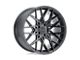 XO Luxury Phoenix Double Black Wheel; 19x8.5 (05-09 Mustang)