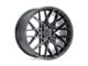 XO Luxury Phoenix Double Black Wheel; 20x10; 28mm Offset (05-09 Mustang)