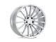 XO Luxury London Silver with Brushed Face Wheel; Rear Only; 19x10; 45mm Offset (10-15 Camaro, Excluding ZL1)