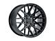 XO Luxury Phoenix Double Black Wheel; 20x9 (10-14 Mustang)