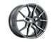 XO Luxury Verona Matte Gunmetal Wheel; Rear Only; 22x10.5; 30mm Offset (10-14 Mustang)