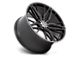XO Luxury Zurich Gloss Black with Machined Gloss Dark Tint Wheel; 20x9 (10-14 Mustang)