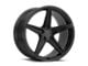 XO Luxury Auckland Matte Black Wheel; Rear Only; 20x11; 28mm Offset (15-23 Mustang)