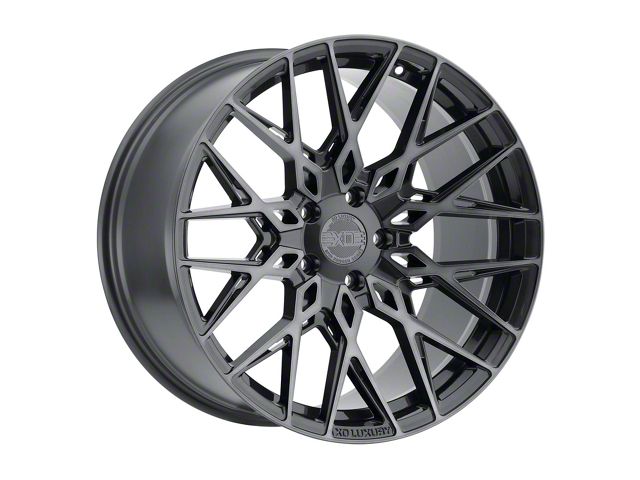 XO Luxury Phoenix Gunmetal with Brushed Gunmetal Face Wheel; 20x9 (15-23 Mustang GT, EcoBoost, V6)