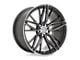 XO Luxury Zurich Gloss Black with Machined Gloss Dark Tint Wheel; 20x10.5; 25mm Offset (15-23 Mustang, Excluding GT500)