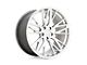 XO Luxury Zurich Hyper Silver with Mirror Cut Face Wheel; Rear Only; 20x10.5; 38mm Offset (16-24 Camaro, Excluding SS w/ 6-Piston Front Calipers & ZL1)