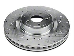 Xtreme Stop Precision Cross-Drilled and Slotted Rotors; Front Pair (15-23 Mustang GT w/ Performance Pack)