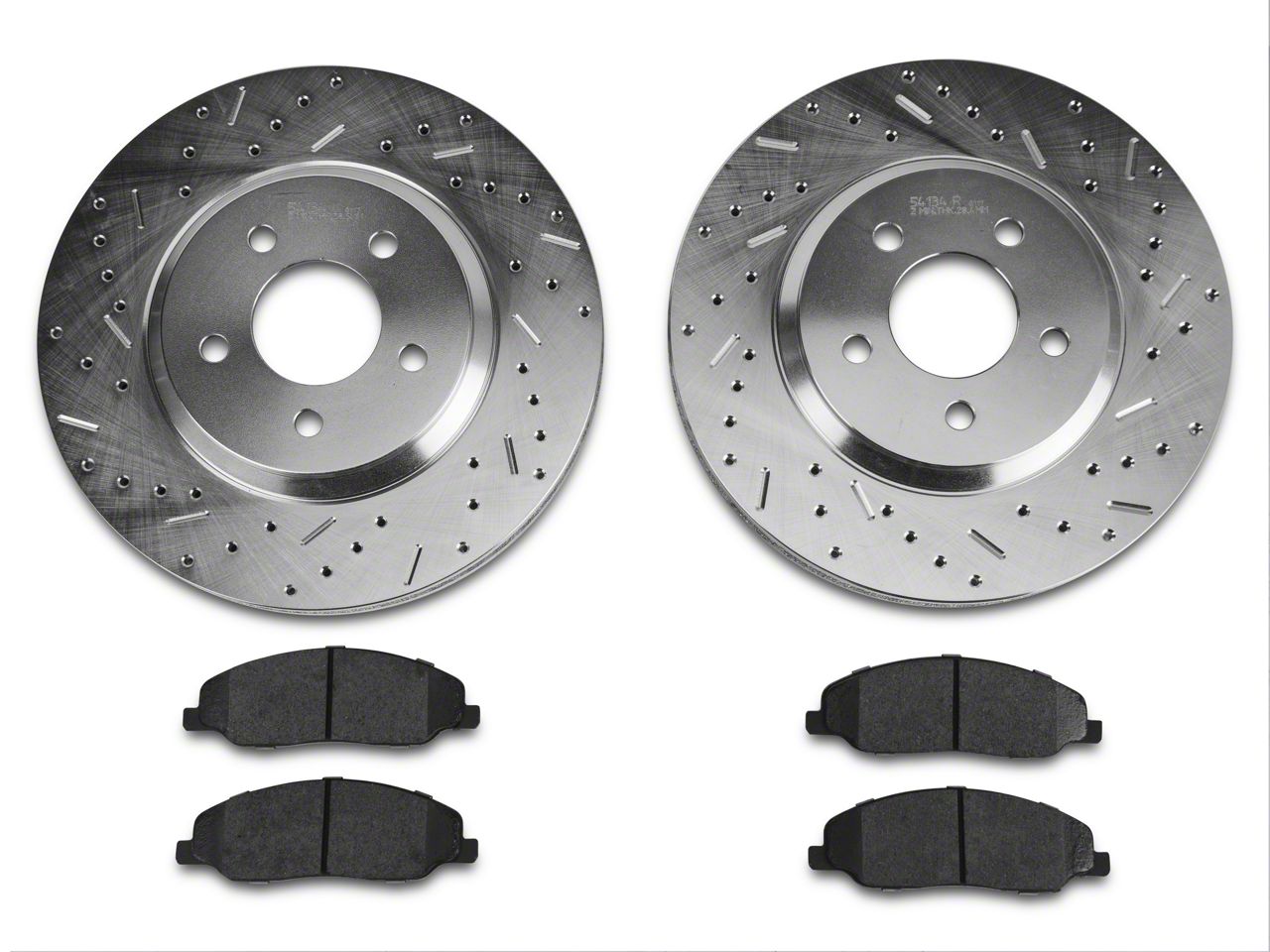 Xtreme Stop Mustang Precision Drilled and Slotted Brake Rotor and ...