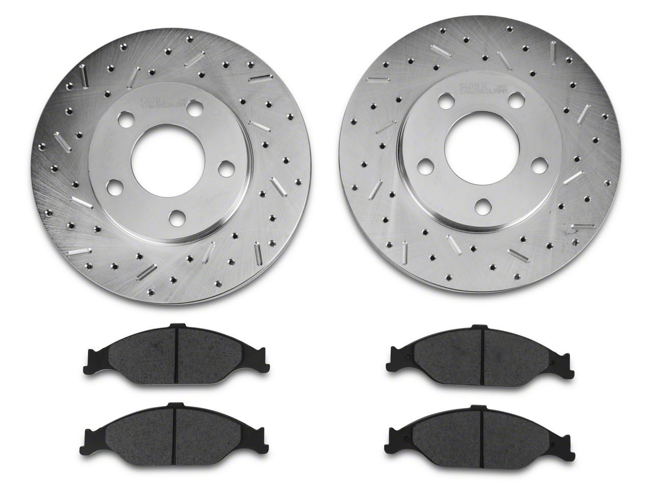 Xtreme Stop Mustang Precision Drilled and Slotted Brake Rotor and ...