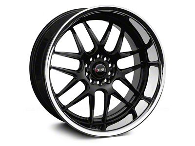 XXR 526 Black with Stainless Steel Chrome Lip Wheel; Rear Only; 20x11; 11mm Offset (10-15 Camaro)