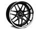 XXR 526 Black with Stainless Steel Chrome Lip Wheel; Rear Only; 20x11 (10-15 Camaro)