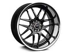 XXR 526 Chromium Black with Stainless Steel Chrome Lip Wheel; Rear Only; 20x11; 11mm Offset (10-15 Camaro)