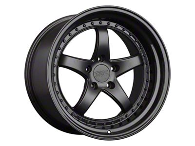 XXR 565 Flat Black with Gloss Black Lip Wheel; 18x9.5 (10-15 Camaro LS, LT)