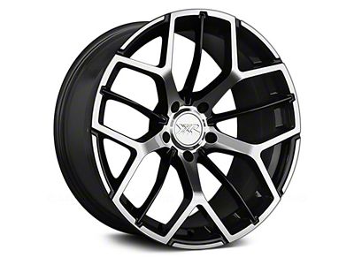 XXR 566 Black with Machined Lip Wheel; 18x8.5 (10-14 Mustang GT w/o Performance Pack, V6)
