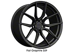 XXR 559 Flat Graphite Wheel; 19x8.5; 20mm Offset (15-23 Mustang GT, EcoBoost, V6)