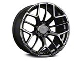 XXR 566 Chromium Black Wheel; 18x8.5; 35mm Offset (24-25 Mustang EcoBoost w/o Performance Pack)