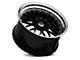 XXR 521 Black with Machined Lip Wheel; Rear Only; 20x10.5 (16-24 Camaro)