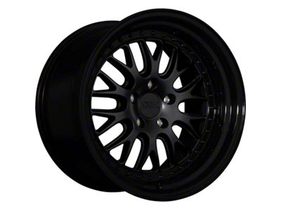 XXR 570 Flat Black with Gloss Black Lip Wheel; 18x8.5 (16-24 Camaro LS, LT, LT1)