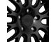 XXR 570 Flat Black with Gloss Black Lip Wheel; 18x8.5 (15-23 Mustang EcoBoost w/o Performance Pack, V6)
