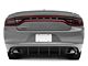 SXT Style Rear Diffuser; Gloss Black (15-18 Charger R/T; 15-23 Charger SE, SXT w/ Round Exhaust Tips)