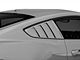 Hurst Quarter Window Louvers; Pre-Painted (15-22 Mustang Fastback)