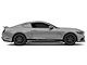 Hurst Quarter Window Louvers; Pre-Painted (15-22 Mustang Fastback)