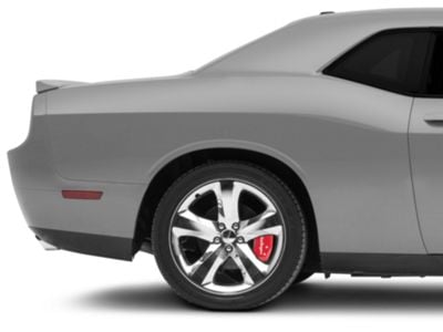 MGP Challenger Red Caliper Covers with Cursive Challenger Logo; Front ...